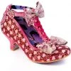 Irregular Choice Total Freedom Hearts 50's Pumps Red