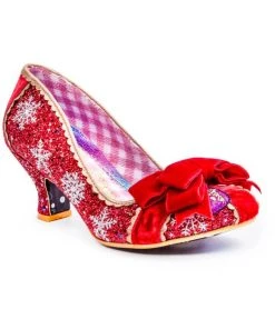 New In Irregular Choice Party Snow Queen 50's Pumps Red
