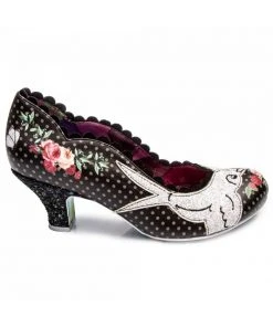 Irregular Choice Fly Free Swallow 50's Pumps Black
