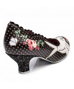 Irregular Choice Fly Free Swallow 50's Pumps Black