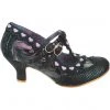 Irregular Choice Serendipity Hearts 50's Pumps Green New In