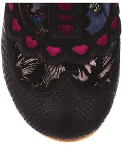 Irregular Choice Serendipity Hearts 50's Pumps Black New In