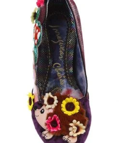 New In Irregular Choice Hedgerow Happiness 50's Pumps Pink