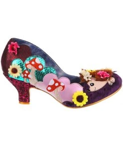 New In Irregular Choice Hedgerow Happiness 50's Pumps Pink