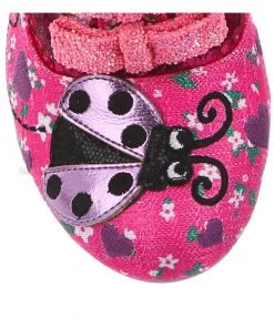 Irregular Choice Ladybuggin 50's Pumps Pink New In