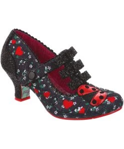 Irregular Choice Ladybuggin 50's Pumps Black