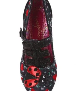 Irregular Choice Ladybuggin 50's Pumps Black
