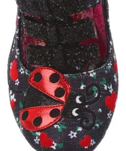 Irregular Choice Ladybuggin 50's Pumps Black