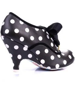 Irregular Choice Bright Eyes Polkadot 50's Pumps Black White New In