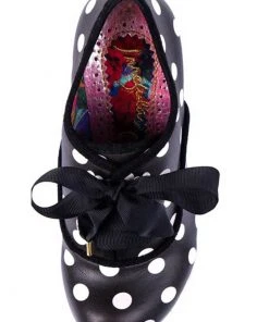 Irregular Choice Bright Eyes Polkadot 50's Pumps Black White New In
