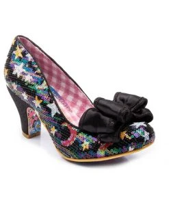New In Irregular Choice Ban Joe Moon Stars Pumps Black