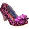 Irregular Choice Ban Joe Stars 70's Pumps Dark Pink