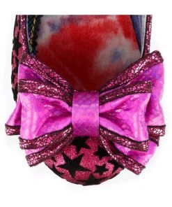 Irregular Choice Ban Joe Stars 70's Pumps Dark Pink