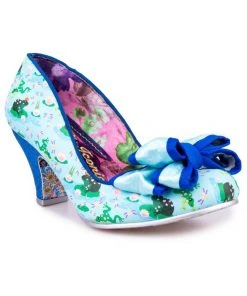 New In Irregular Choice Lady Ban Joe Frog 50's Pumps Blue
