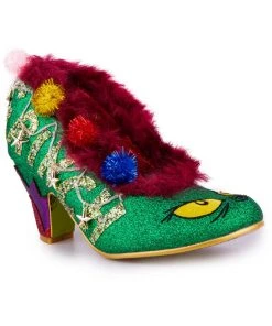 New In Irregular Choice The Grinch Merry Grinchmas Pumps Green Burgundy