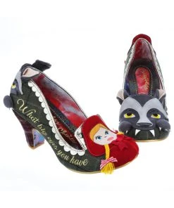 New In Irregular Choice Visiting Grandma 50's Pumps Green