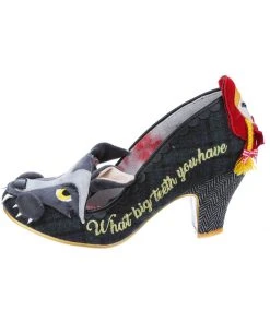 Irregular Choice Visiting Grandma 50's Pumps Black New In