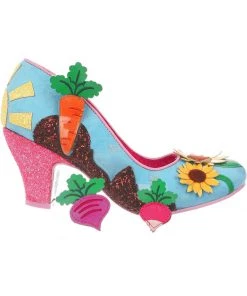 New In Irregular Choice Absolutely Radishing Pumps Vegetables Mint