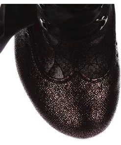 New In Irregular Choice Chimney Smoke 40's Boots Black