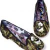 Irregular Choice Panda Pop Ballerinas Black Gold New In