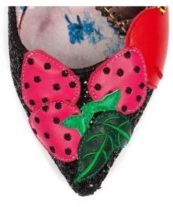 Irregular Choice Fruity Bowl Flats Black SALE