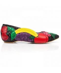 Irregular Choice Fruity Bowl Flats Black SALE