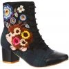 Irregular Choice Hedge Hugs 60's Boots Black