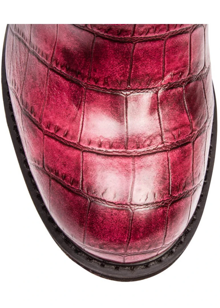 Irregular Choice Great Escape Floral Boots Red New In