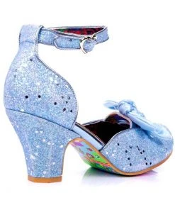 Irregular Choice Flickety Kiss Glitter 50's Pumps Blue