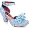 Irregular Choice Flickety Kiss Glitter 50's Pumps Blue