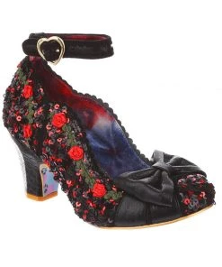 Irregular Choice Trellis Rose 50's Pumps Black