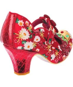 Irregular Choice Happy Houseplant Pumps Red
