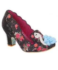 Irregular Choice Paddle Boat Swan Pumps Black New In