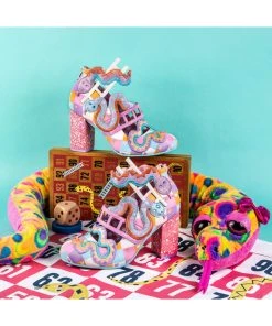Irregular Choice Snakes N Adders 80's Pumps Pink