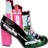 Irregular Choice Highway Honey Hotel Boots Black New In