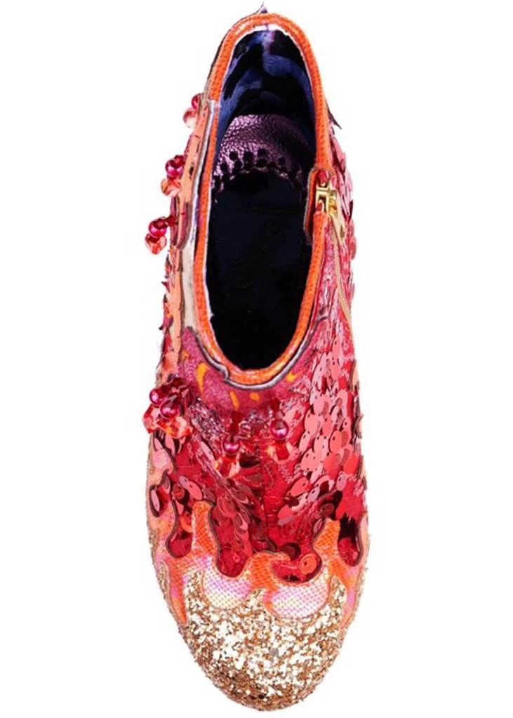 Irregular Choice Arise Phoenix 70's Boots Red Gold