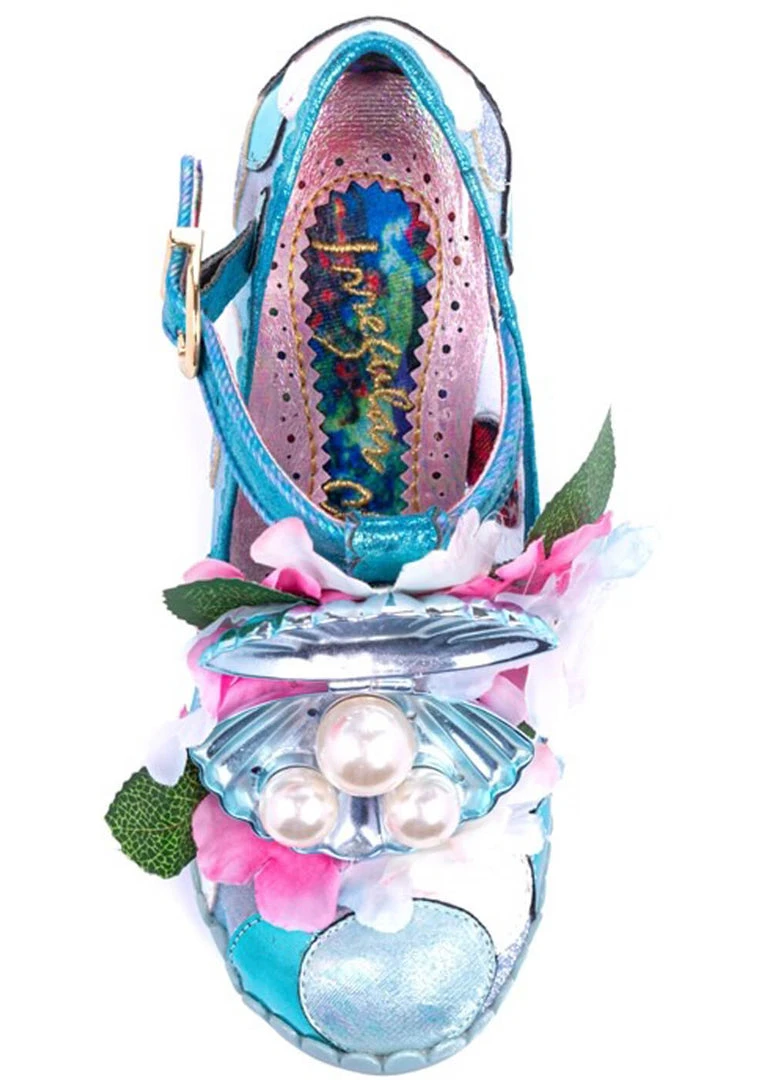 Irregular Choice Seafome Shell Queen Pumps Pink