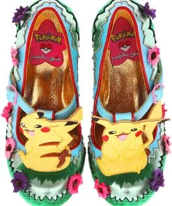 Irregular Choice Pokémon Journey On Wedges Pumps Yellow New In