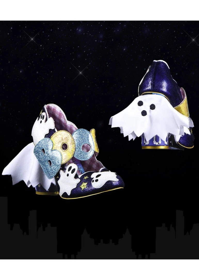 Irregular Choice Halloween Ectoplasmic Ghost Pumps Navy