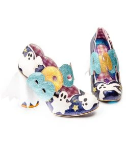 Irregular Choice Halloween Ectoplasmic Ghost Pumps Navy