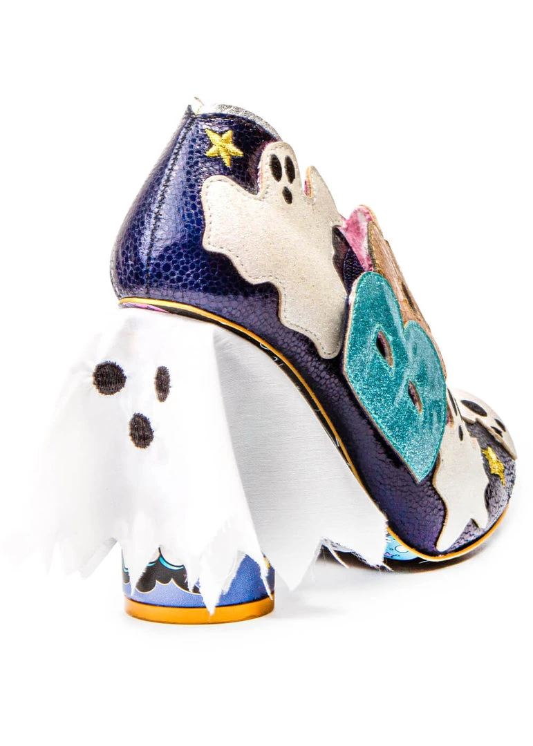 Irregular Choice Halloween Ectoplasmic Ghost Pumps Navy