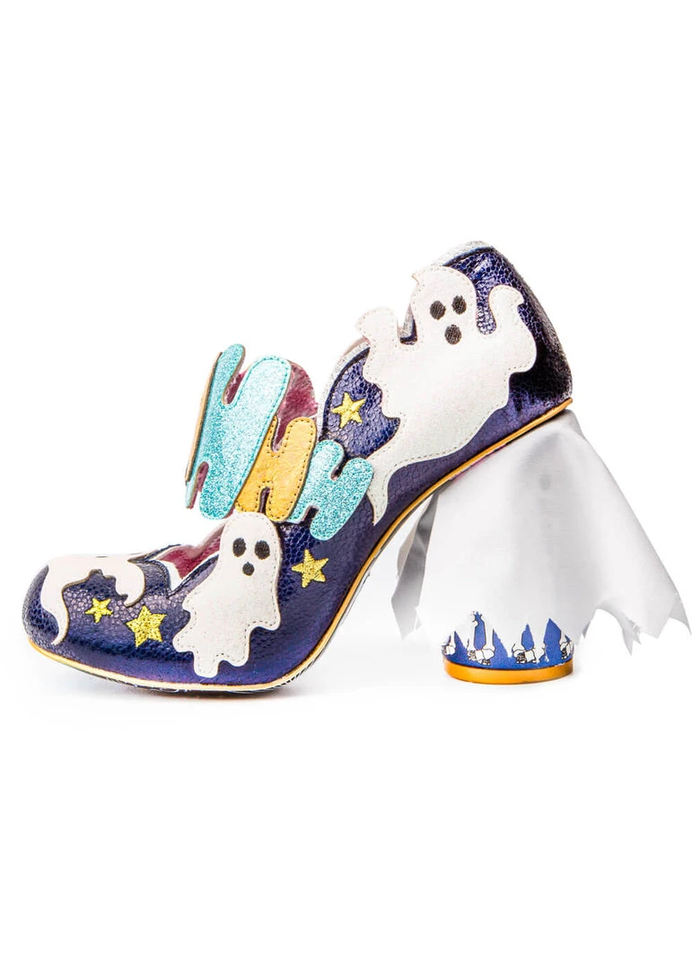 Irregular Choice Halloween Ectoplasmic Ghost Pumps Navy