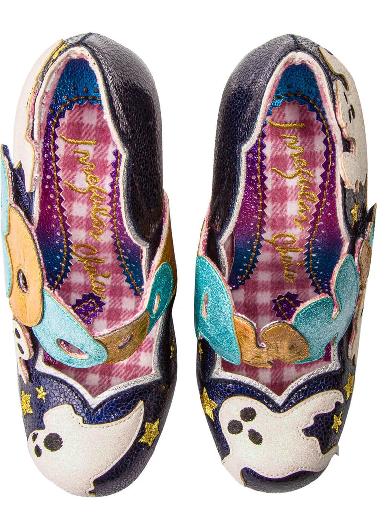 Irregular Choice Halloween Ectoplasmic Ghost Pumps Navy