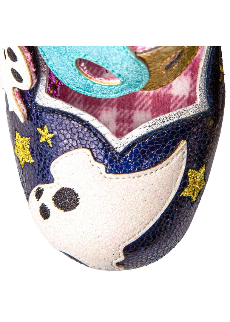 Irregular Choice Halloween Ectoplasmic Ghost Pumps Navy