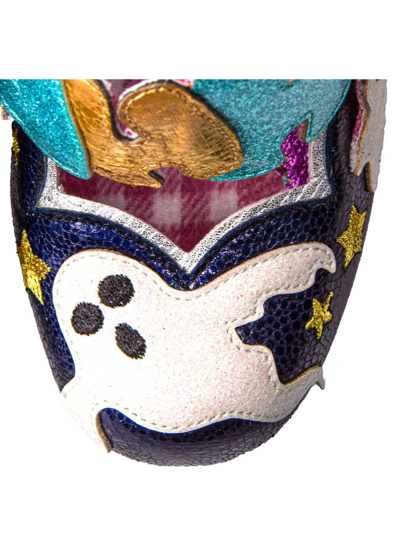 Irregular Choice Halloween Ectoplasmic Ghost Pumps Navy