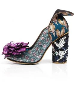 New In Irregular Choice Dear Lover Pumps Blue