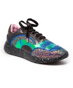 Irregular Choice Jigsaw Sneakers Black Multi New In
