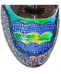 Irregular Choice Jigsaw Sneakers Black Multi New In