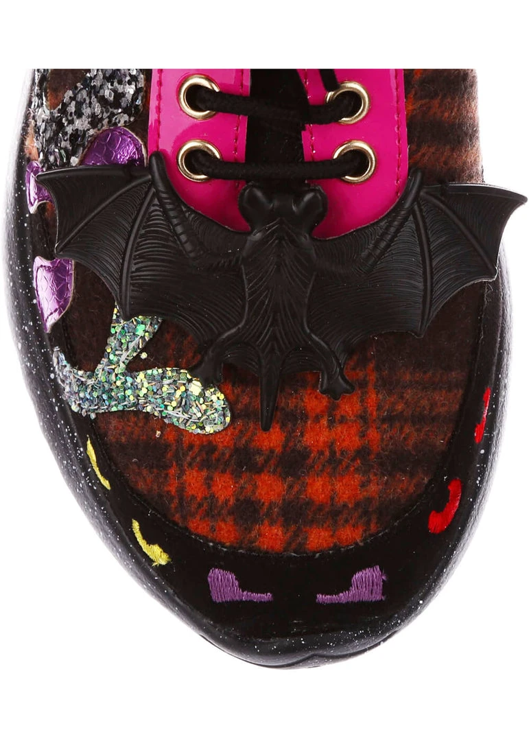 Irregular Choice Halloween Spookster Sneakers Black New In