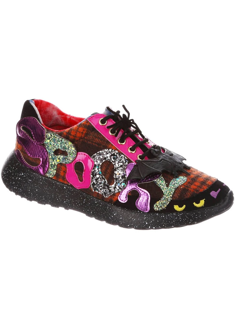 Irregular Choice Halloween Spookster Sneakers Black New In